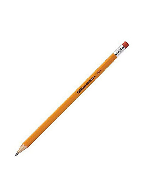 

Generic Office Depot Wood Pencil, BC23346, Yellow/Silver