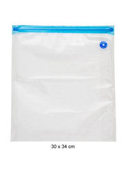 5-Piece Vacuum Storage Bag Set, 30x34cm, H27688-5, Clear/Blue