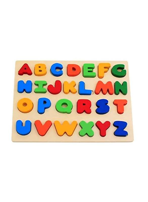 Wooden ABC Early Learning Toy, Ages 2+, NZ2LZVR0, Multicolour