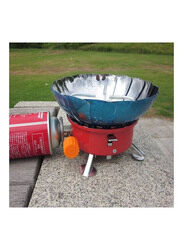 K-203 Portable Collapsible Outdoor Camping Stove, CMS4518, 14 x 12 x 14cm, Red/Silver