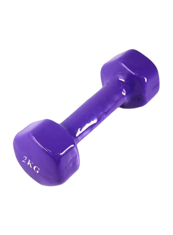 

Generic Hexagonal Dumbbell, 2 KG, Purple