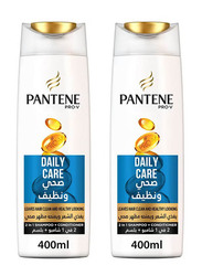 Pantene Pro V Daily Care 2 In 1 Shampoo, 2 x 400ml