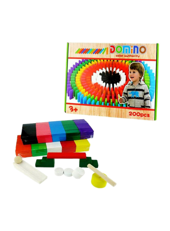 SN Toy Zone Wooden Dominos Blocks Set, 200 Pieces, Ages 3+