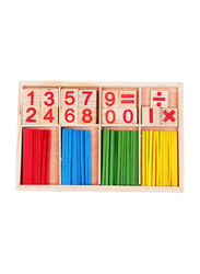 Sharpdo Number Counting Wooden Sticks Teaching Toy, Ages 3+