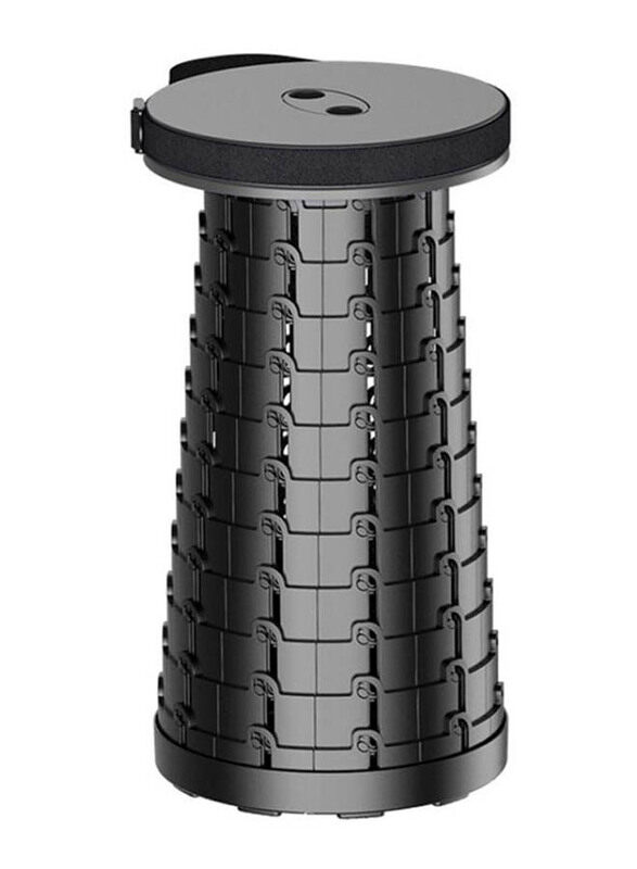 

Generic Portable Outdoor Retractable Telescoping Stool, 2866R, Black