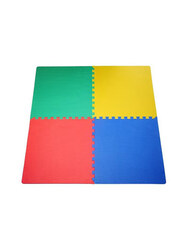 RbwToy Protective Floor Rubber Mat, 4 Piece, Multicolour