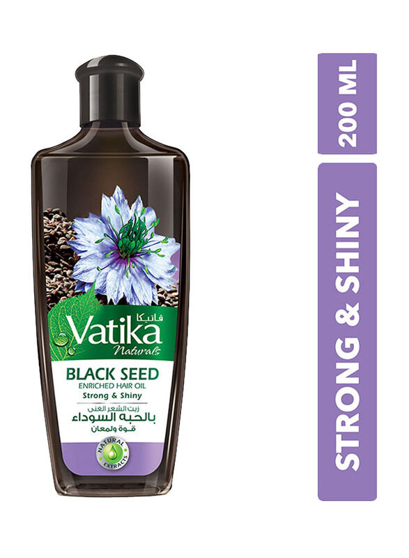 

Dabur Vatika Black Seed Enriched Hair Oil for All Hair Types, 200ml
