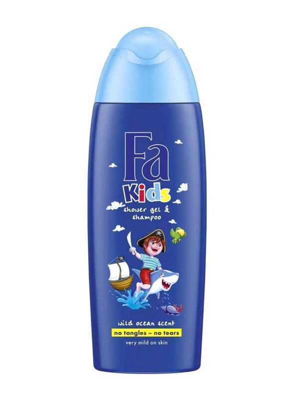 

Fa 250ml Wild Ocean Scent Shower Gel & Shampoo for Boys, Multicolour