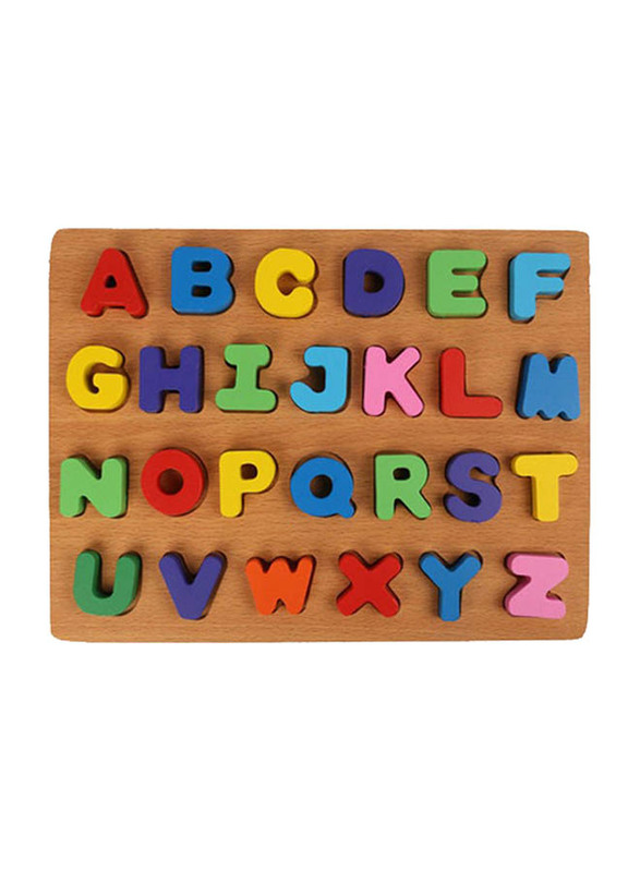 Alphabet And Numbers Wooden Educational Puzzle Board, 1719572, Ages 5+