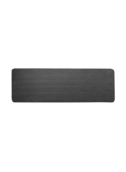 Anti-Tear Exercise Mat with Carrying Strap, One Size, Black