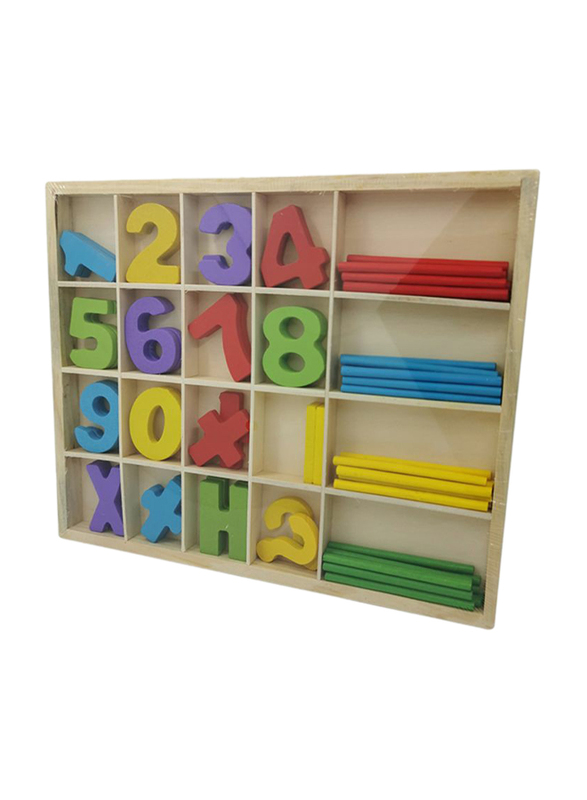 Wooden Math Game Sticks Toy, Ages 3+