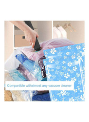 Vacuum Storage Bag Reusable Hand Pump, Blue