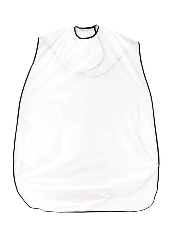 

Generic Shaving Beard Cape Bib Apron, White/Black