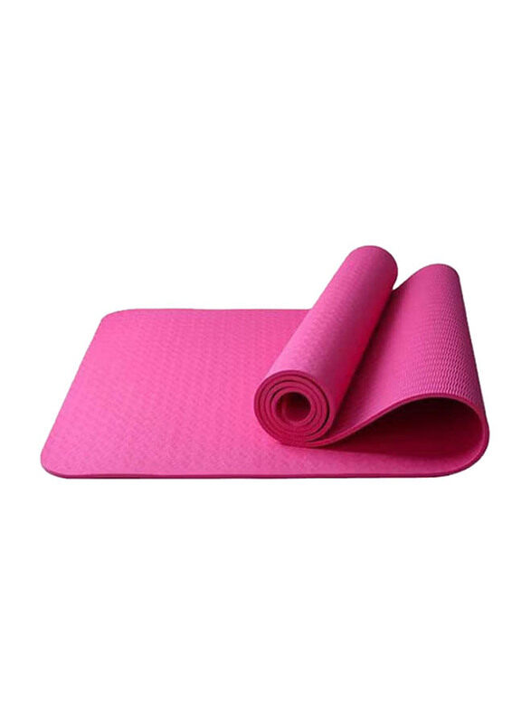 

Tpe Yoga Exercise Thick Non-slip Folding Gym Fitness Floor Play Mat, 80Cm, Pink