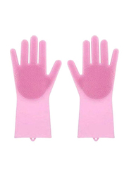 Washing Glove, 1 Pair, Pink