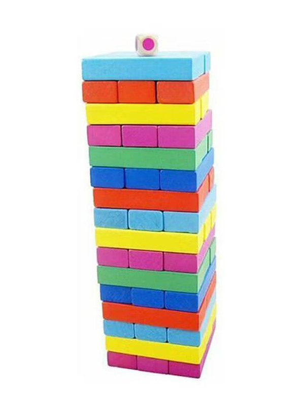 Wooden Jenga Blocks Toy, 48 Pieces, Ages 3+