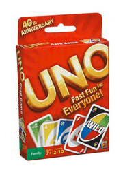 Uno Card Game, Ages 7+, Multicolour