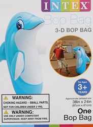 Intex Inflatable Dolphin 3D Bop Bag, Ages 3+