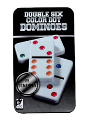 Dominoes 28-Piece Colour Dot Set with Case, Ages 3+