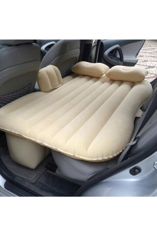 

Generic Multi-Functional In-Car Air Bed Set, Beige/Black