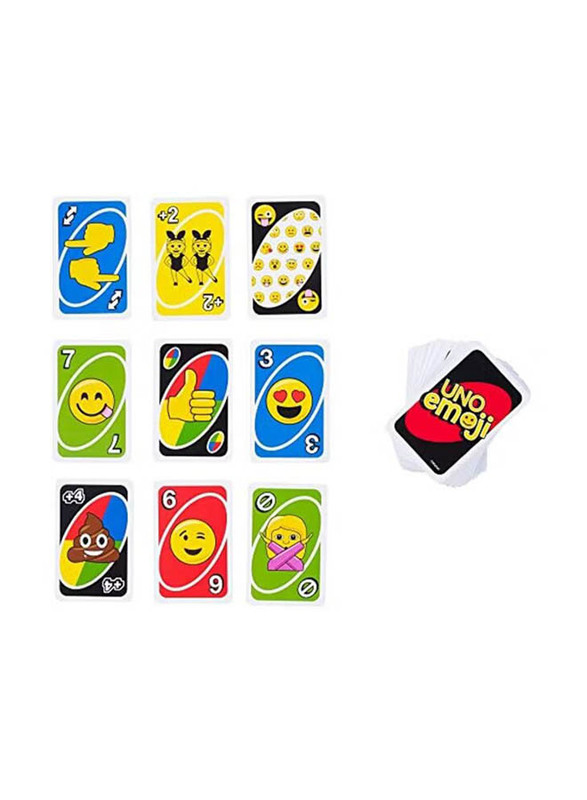 Uno Emoji Card Game, Multicolour