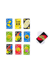 Uno 112-Piece Emoji Card Game, Multicolour