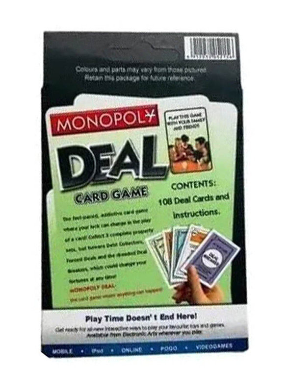 Funskool 108-Piece Monopoly Deal Card Game with Family, Multicolour