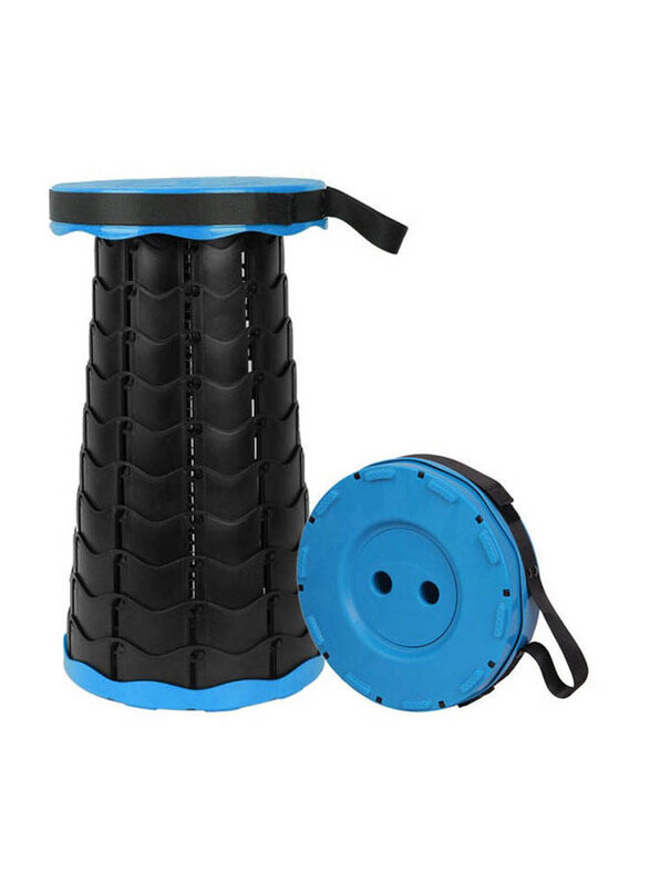 

Generic Folding Telescopic Stool, 26 x 7.5 x 26cm, Blue