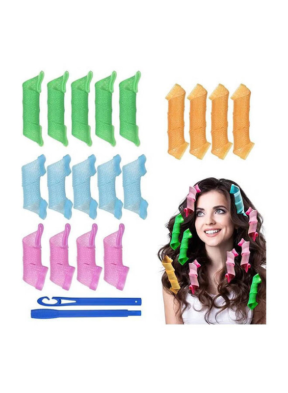 XiuWoo Heatless Hair Rollers Spiral Curlers, Set