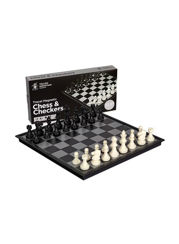 Classic Magnetic Foldable And Portable Chess Set With Board, Ages 3+