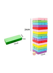 Wooden Stack Building Blocks, 54 Pieces, Ages 3+