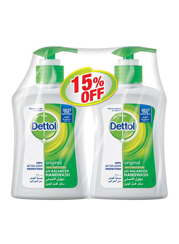 

Dettol Original Anti-Bacterial Liquid Hand Wash, 2 x 250ml