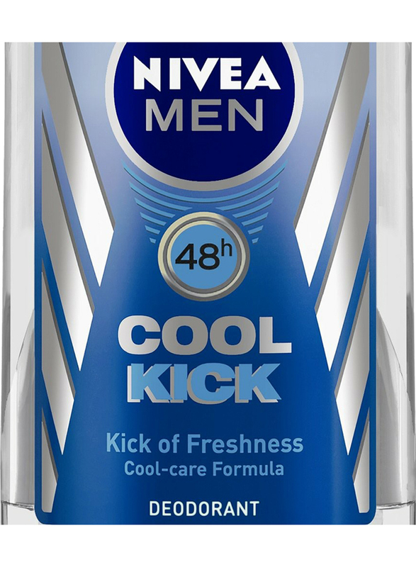 Nivea 48h Cool Kick Roll On Deodorant for Men, 50ml