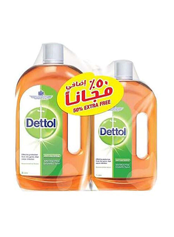 

Dettol Anti-Bacterial Antiseptic Disinfectant Liquid, 2 + 1 Liters