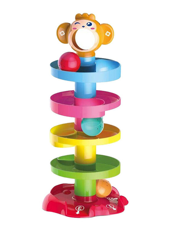 

Huanger Baby Toys Rolling Ball Play & Learn Educational Activity Toy for Montessori, Multicolour