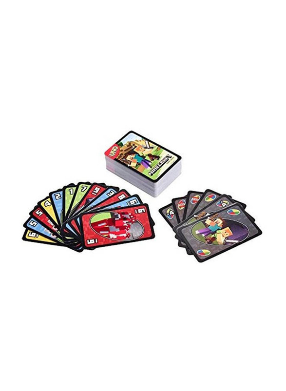 Mattel Games Uno Minecraft Card Game, Ages 7+, Multicolour