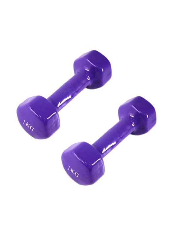 

Generic Hexagonal Dumbbell, 2 x 2KG, Purple
