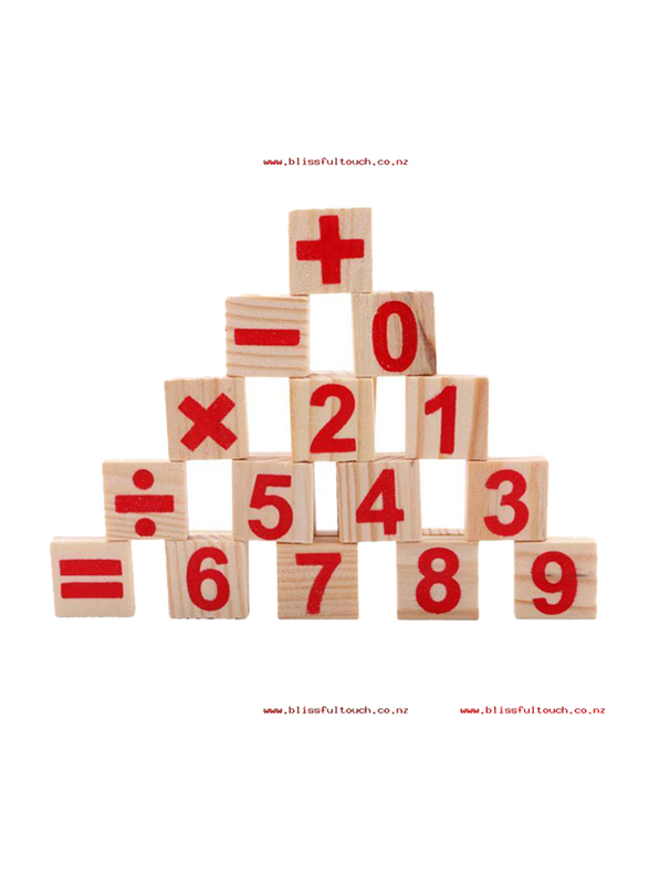 Wooden Numbers Mathematics Early Learning Counting Educational Toy, Ages 3+, Multicolour