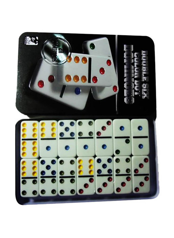 Double Six Colour Dot Dominoes Game, Ages 8+