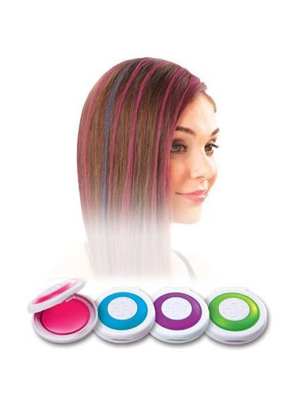 Hot Huez Hair Chalk Pastel Colour Set, 4 Pieces, HOT_HUEZ_41, Multicolour