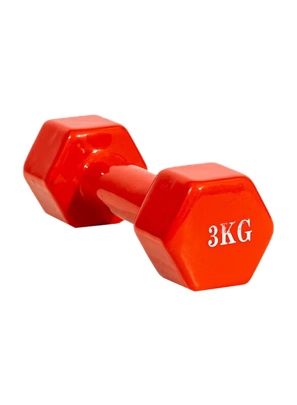

Generic Vinyl Dumbbell Set, 2 x 3 KG, Red