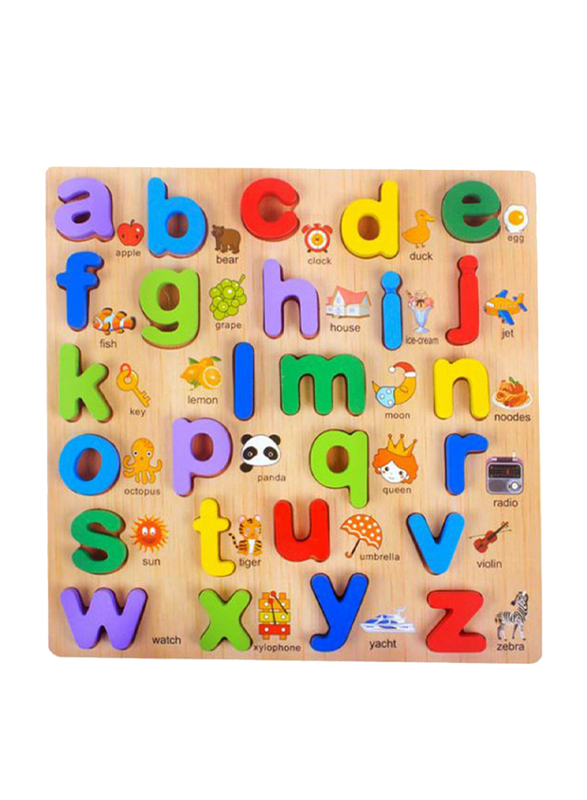 FunBlast Wooden Alphabet Puzzles Toys, 26 Pieces, Ages 3+