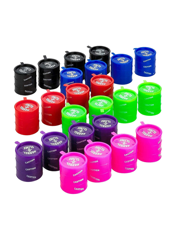Kicko Small Barrel of Slime, 24-Pieces, Ages 3+