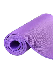 Anti-Tear Exercise Mat with Carrying Strap, 60 x 10cm, Purple