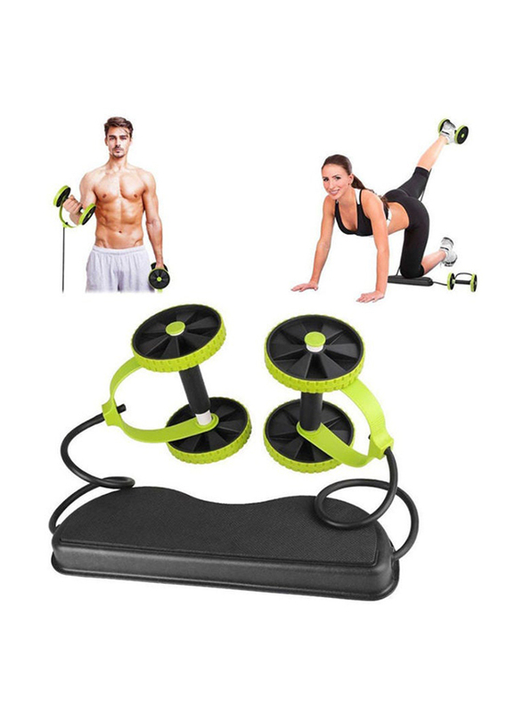 RevoFlex Extreme Abdominal Wheel All In One Core Roller Sculpt, 322.82089292.17, Black/Green