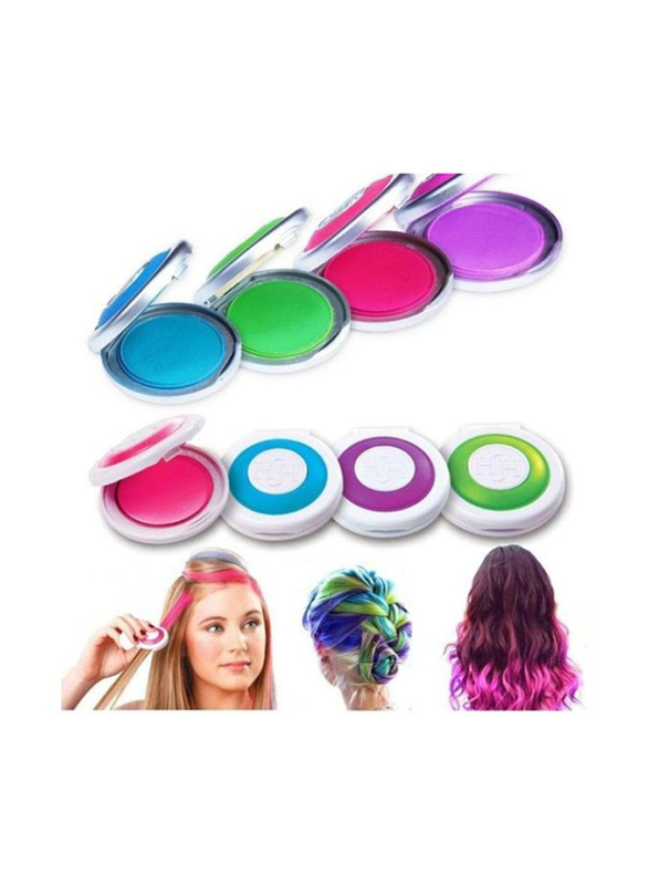 As Seen On Tv Hot Huez Hair Color Chalk Set, 4 Pieces, Multicolour