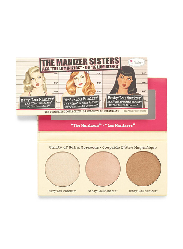 

The Balm The Manizer Sisters Luminizer Collection Palette, Multicolour