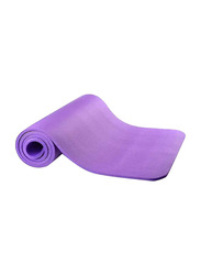 Anti-Tear Exercise Mat with Carrying Strap, 60 x 10cm, Purple