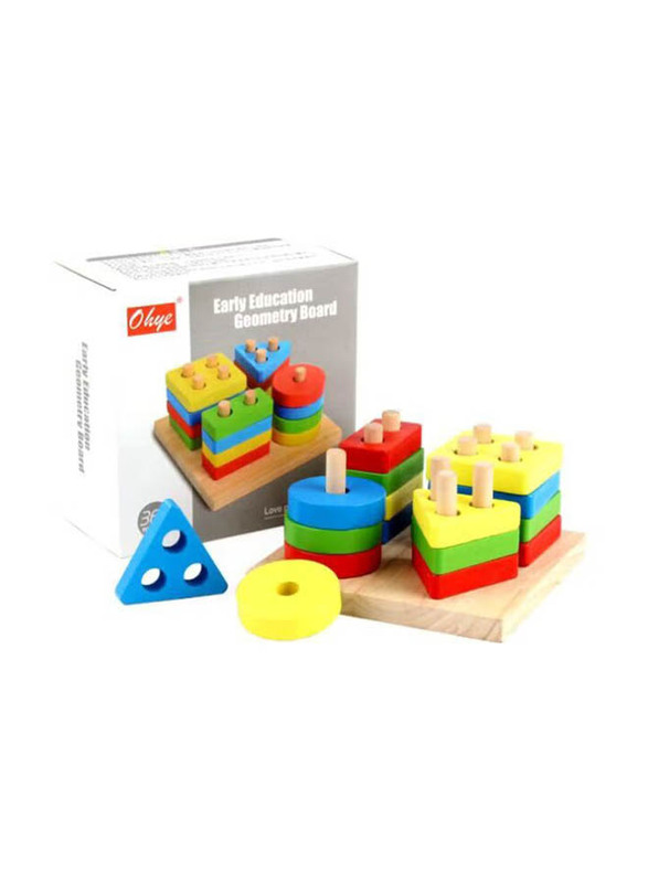 Wooden Matching Blocks Set, Ages 3+