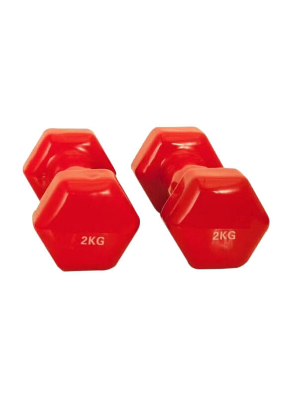 

Generic Vinyl Dumbbells, 2 x 2 KG, Red